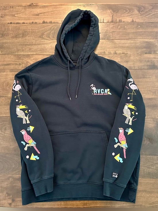 RVCA Other - 🌟 Men’s Ron Jon RVCA Graphic Black Hoodie